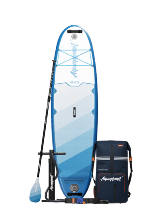 Aquaplanet MAX 10’6″ Inflatable Paddle Board Package - Glacier